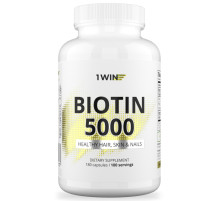 Биотин 1WIN Biotin 5000 мкг (180 капс)