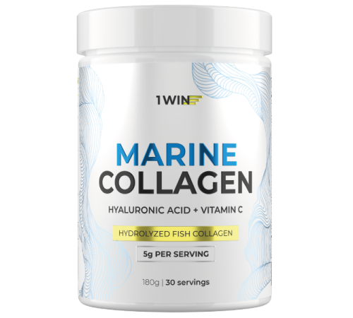 Коллаген морской+Вит С+Гиалуроновая кислота 1WIN Marine Collagen+Vit C+Hyaluronic Acid 180 гр