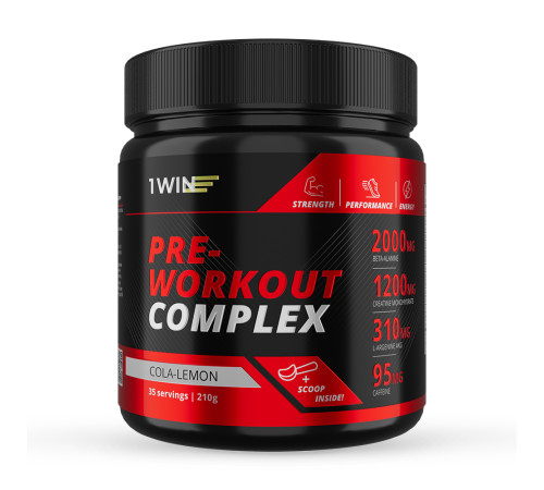 Предтренировочный комплекс 1WIN Pre-workout, 210 грамм