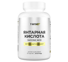 Янтарная кислота 1WIN Succinic Acid, 60 капсул