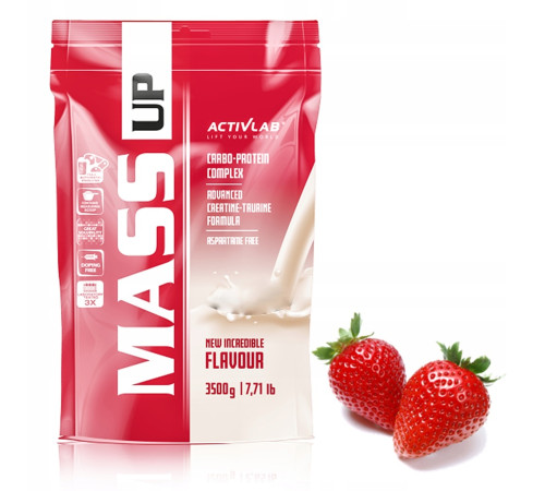 Гейнер ActivLab Mass UP (3500 гр) - Клубника