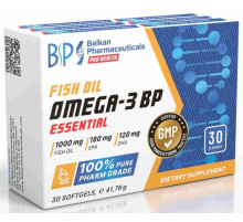 Омега 3, рыбий жир Balkan Pharmaceuticals Omega 3 Essential (30 капс)