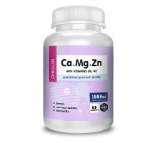 Витамины Chikalab Ca+Mg+Zn, D3, K2 (60 таб)