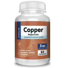 Бисглицинат Меди Chikalab Copper Bisglycinate (60 капс)