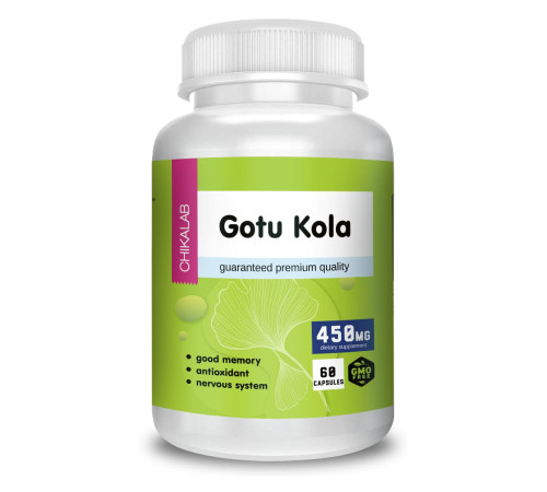 Готу Кола Chikalab Gotu Kola (60 капс)
