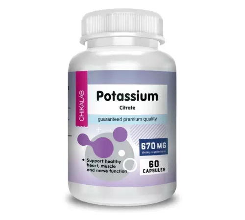 Калий цитрат Chikalab Potassium Citrate (60 капс)