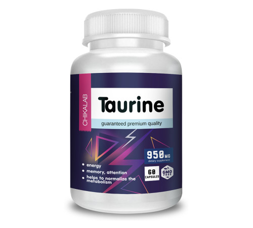 Таурин Chikalab Taurine (60 капс)