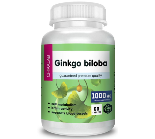 Гинкго билоба Chikalab Ginkgo Biloba (60 таб)