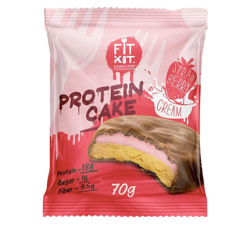 Протеиновое печенье Fit Kit Protein Cake (70 гр)