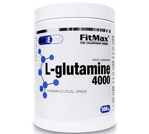 Глютамин FitMax Base L-Glutamine 4000, 500 гр