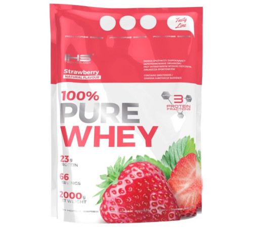 Протеин сывороточный IHS technology Pure Whey, 2000 гр - Клубника
