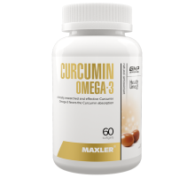 Куркумин + Омега 3 Maxler Curcumin + Omega 3 (60 капс)