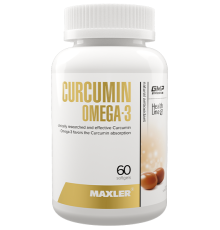 Куркумин + Омега 3 Maxler Curcumin + Omega 3 (60 капс)