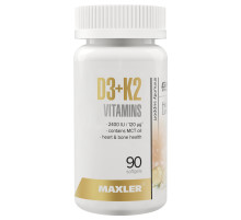 Витамин Д3 и К2 Maxler Vitamin D3+K2 (90 капс)