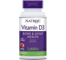 Витамин Д3 Natrol Vitamin D3 2,000 IU Fast Dissolve (90 таб)