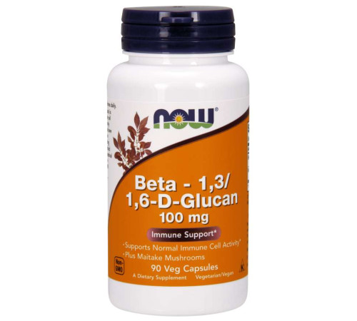 Бета Глюкан Now Foods Beta 1,3/1,6-D- Glucan (90 капс)