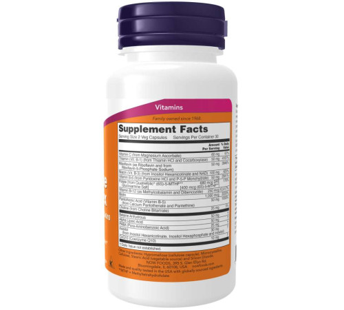 Ко-Энзим В-комплекс Now Foods Co-Enzyme B-complex (60 капс)