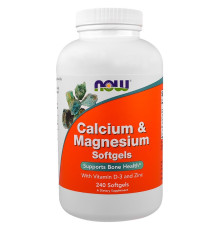 Витамины Now Foods Calcium & Magnesium + D3, Zinc (240 капс)