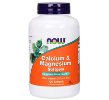 Витамины Now Foods Calcium & Magnesium + D3, Zinc