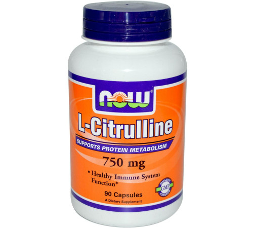 Цитруллин NOW L-Citrulline 750 (90 капс)