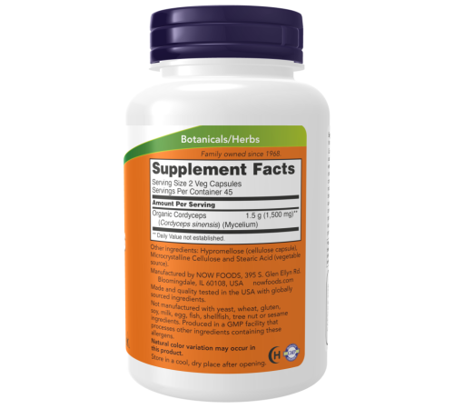 Кордицепс Now Foods Cordyceps (90 капс)