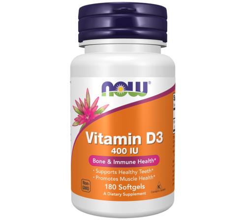 Витамин Д3 Now Foods Vitamin D-3 400 IU (180 капс)