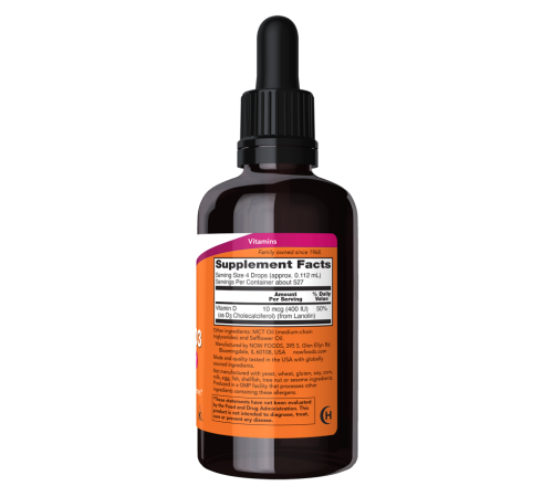 Витамин Д3 Now Foods Liquid Vitamin D-3 400 IU (59 мл)
