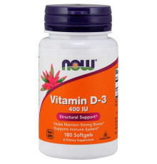 Витамин Д3 Now Foods Vitamin D-3 400 (180 капс)