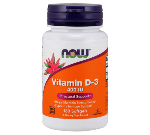 Витамин Д3 Now Foods Vitamin D-3 400 (180 капс)