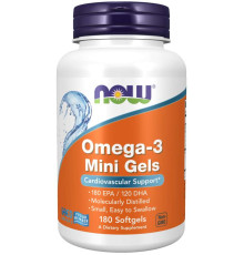 Омега-3 Now Foods Omega-3 Mini Gels (180 капс)