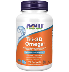 Омега с витамином Д Now Foods Tri-3D Omega (90 капс)