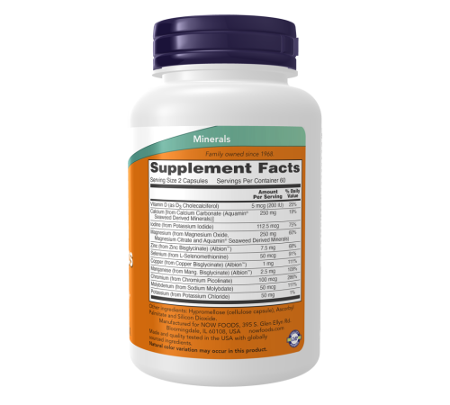 Минералы Now Foods Full Spectrum Mineral (120 капс)