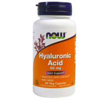 Гиалуроновая кислота Now Foods Hyaluronic Acid 50 mg + MSM