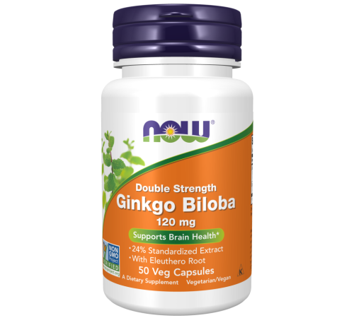 Гинкго билоба Now Foods Ginkgo Biloba 120mg (50 капс)