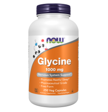 Глицин 1000 мг Now Foods Glycine, 250 капс