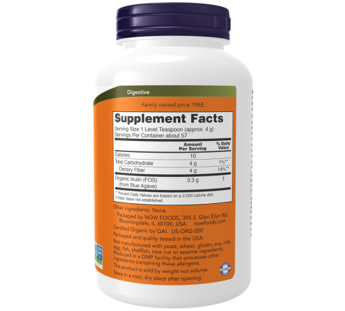 Инулин Now Foods Inulin Powder (227 гр)