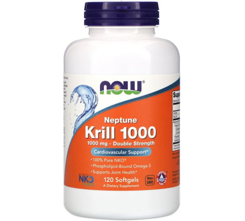 Масло Криля Now Foods Krill 1000 (120 капс)