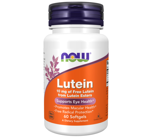 Лютеин Now Foods Lutein 10 мг (60 капс)