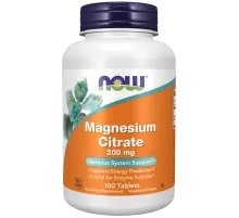 Магний Now Foods Magnesium Citrate 200 мг (100 таб)