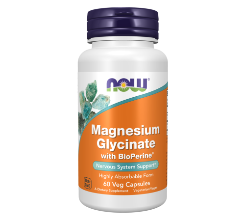 Магний глицинат с Биоперином Now Foods Magnesium Glycinate with BioPerine