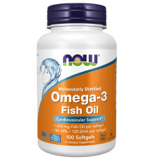Омега 3, рыбий жир Now Foods Omega-3 (100 капс)