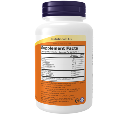 Омега 3-6-9 Now Foods Omega 3-6-9