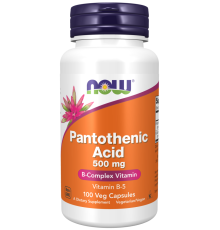 Пантотеновая кислота Now Foods Pantothenic Acid (100 капс)