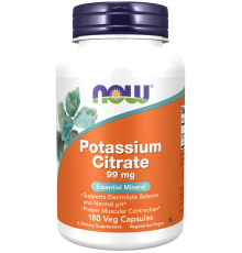 Калий цитрат Now Foods Potassium Citrate (180 капс)
