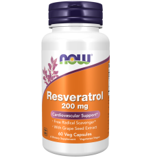 Ресвератрол Now Foods Resveratrol Natural 200mg (60 капс)
