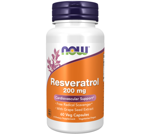 Ресвератрол Now Foods Resveratrol Natural 50mg (60 капс)