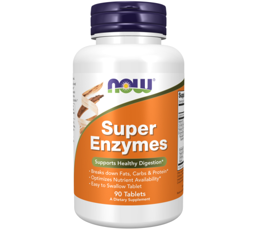 Энзимы, Ферменты NOW Foods Syper Enzymes (90 таб)