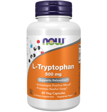 Триптофан Now Foods L-Tryptophan 500mg (60 капс)