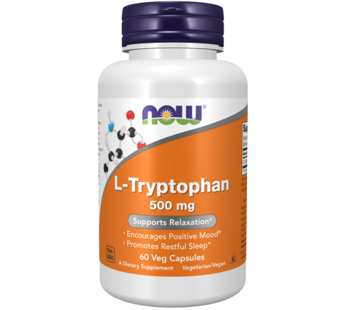 Триптофан Now Foods L-Tryptophan 500mg (60 капс)