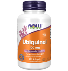 Убихинол Коэнзим Q10 Now Foods Ubiquinol Q10 100 мг (120 капс)
